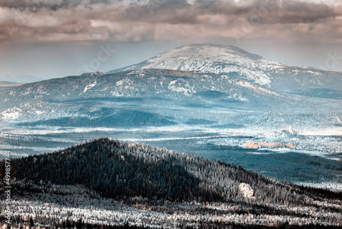 Mount Yamantau, the highest peak of the South Urals Bashkortostan Russia. photo