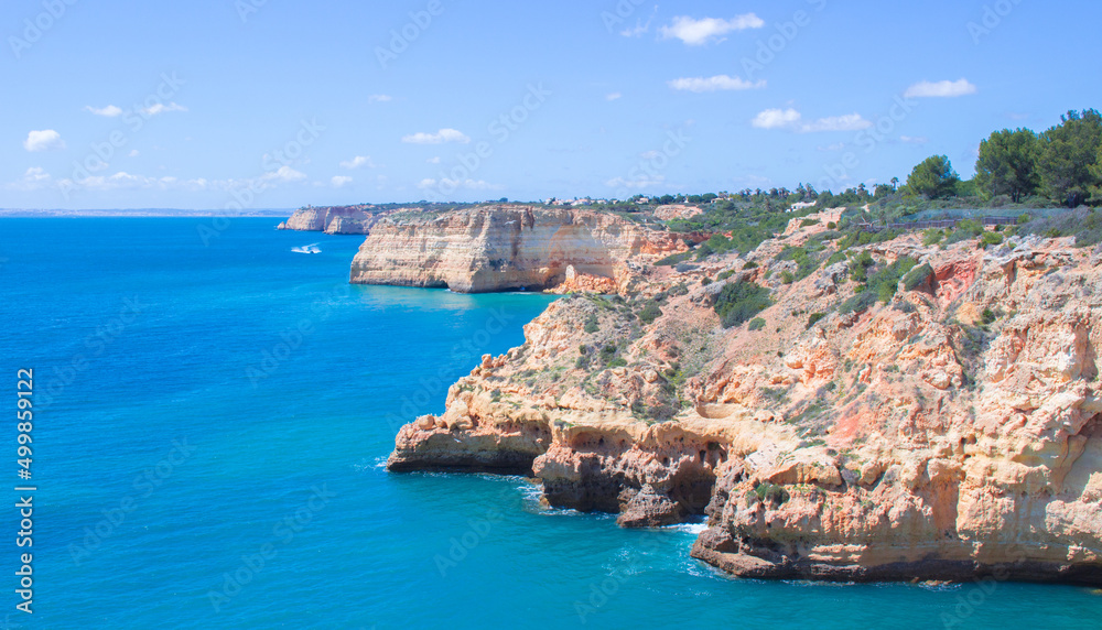 The Algarve Coastline in Portugal