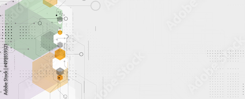 Abstract circuit board futuristic technology processing background