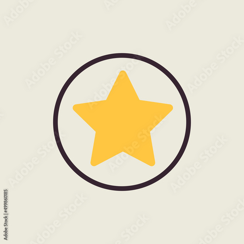 Add to favorites vector icon, star symbol