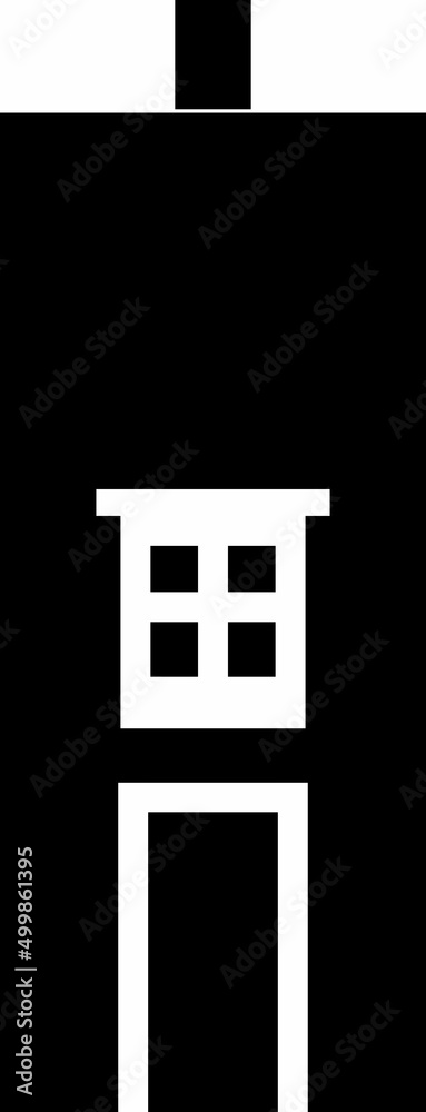 Urban house in black and white color palette. Vector Illustration monochrome old city house in european style. Urban house in black and white color palette. Vector Illustration monochrome old city house in european style.