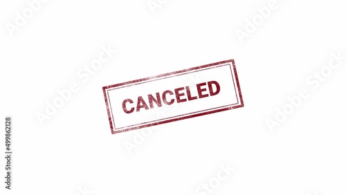 CANCELED STAMP WITH TRANSPARENT BACKGROUND