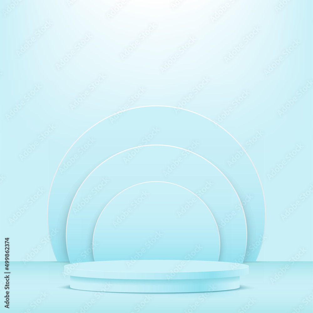 Abstract background with blue podium for presentation. Vector Abstract background with blue podium for presentation. Vector