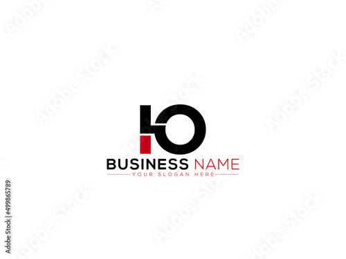 Letter IO Logo Icon, Colorful & creative Io oi Logo Image Design photo