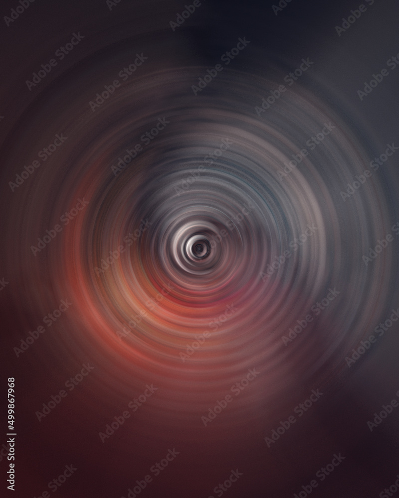 red and gray circular waves abstract background