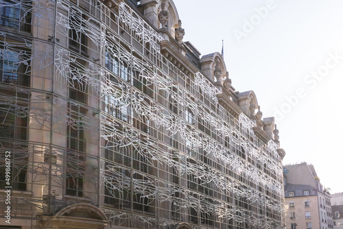 Facade of the Ministere De La Culture covered with a shaped lattice photo