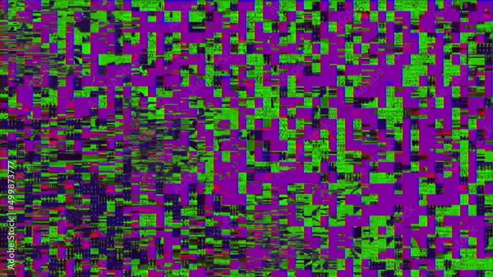 Pixelated noise static television VFX effects glitch background, vhs