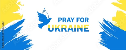 War in Ukraine. Russia attacked Ukraine. Stop war. vector