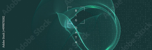 Big data background. Digital technology abstract