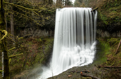 waterfall in winter
