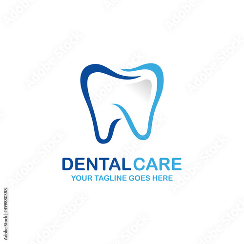 Dental care logo design vector illustration. Dental logo. Orthodontic logo