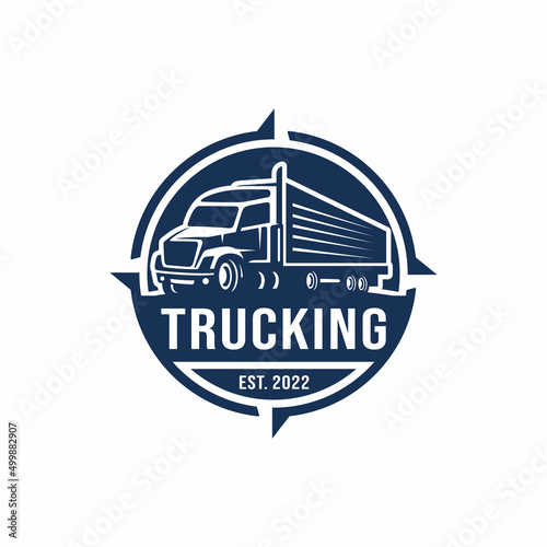 Truck logo design vector illustration	