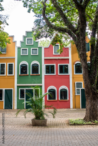 Typical Dutch buildings and houses on the City of Holambra , this city is the main flower producer in Brazil and has the largest immigrant colony of the Nederlands in Brazil