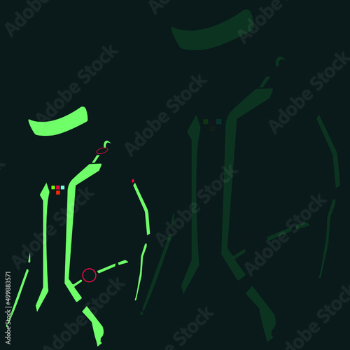 Simple vector design. Vector art.