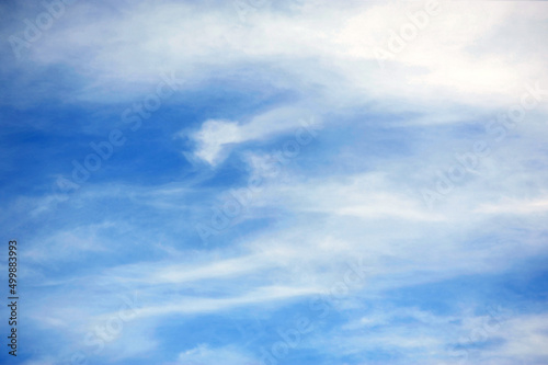 Blue sky background with white clouds