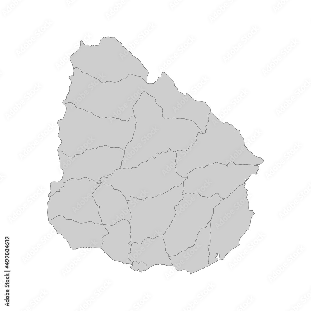 Outline political map of the Uruguay. High detailed vector illustration. Outline political map of the Uruguay. High detailed vector illustration.