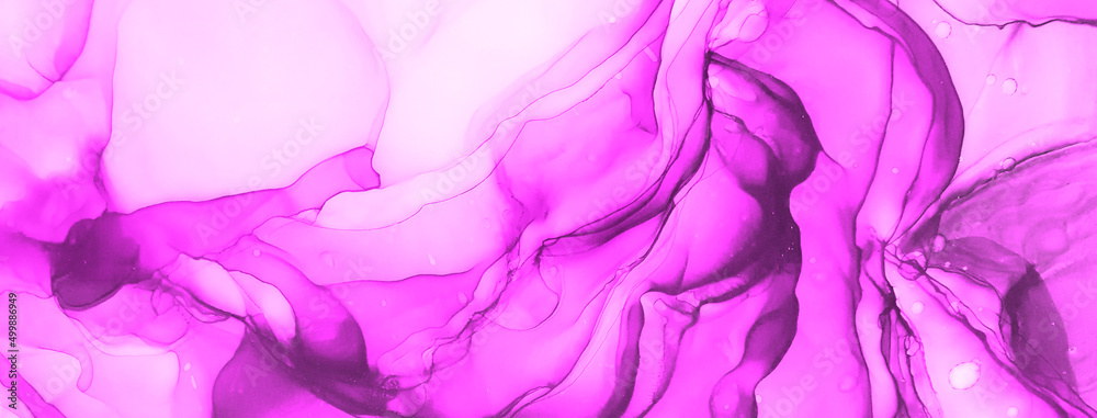 Fototapeta premium Woman alcohol ink.Gentle background for girl. A modern concept.