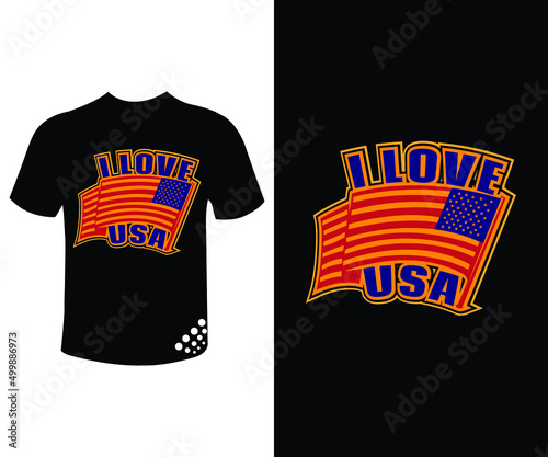 I love USA T-shirt design