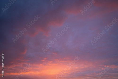 Sky with red-colored clouds © alfotokunst