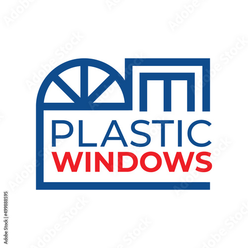 Vector logo for the sale and glazing of windows
