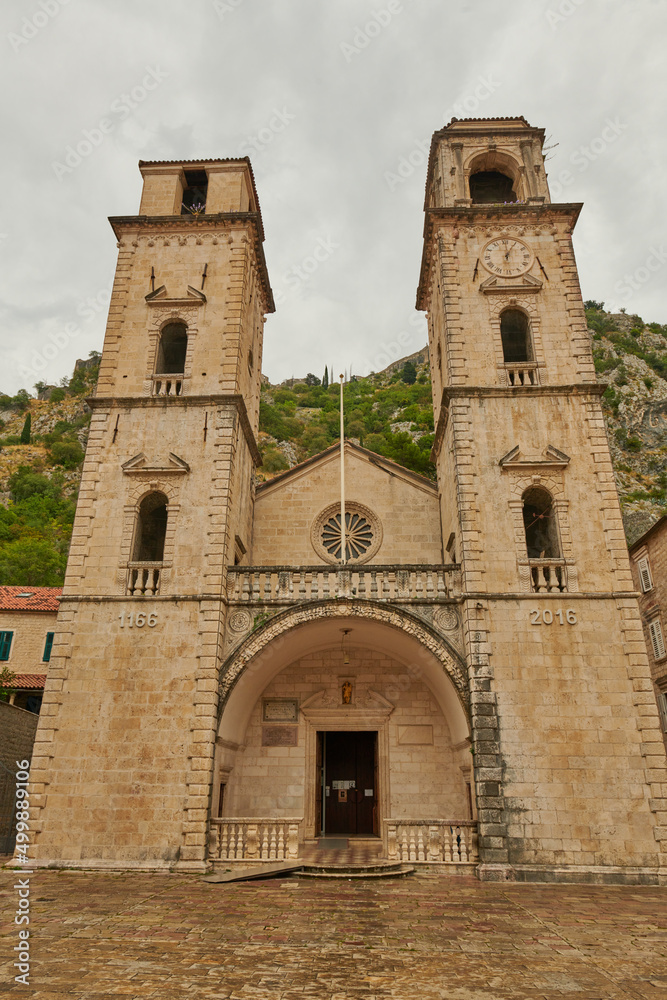 Located on the shore of the Bay of Kotor of the Adriatic Sea
