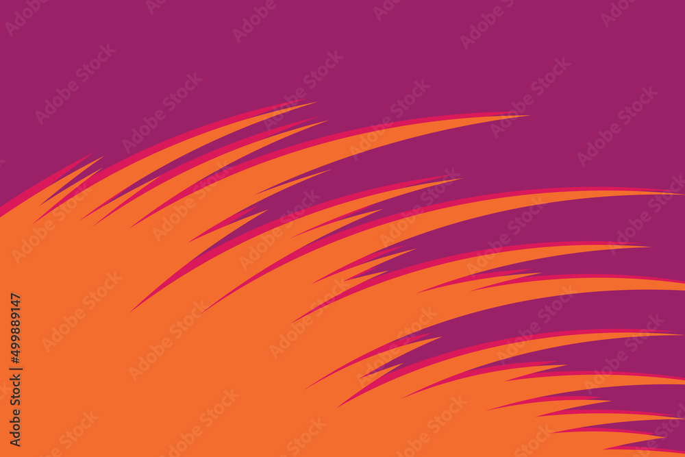 Abstract background with curved and jagged zigzag pattern and with some copy space area