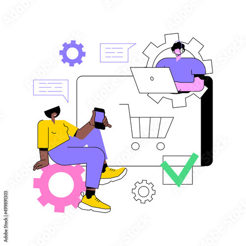 Acknowledgment received abstract concept vector illustration. Acknowledgment receipt letter, payment received, confirmation message, order status, correct delivery notification abstract metaphor.
