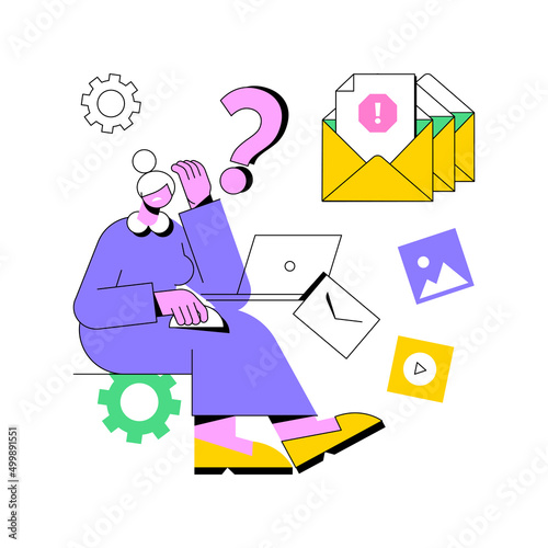Technology gap abstract concept vector illustration. Digital divide, app gap, technology use, mobile device, understanding, developing country, time lag, digital literacy abstract metaphor.