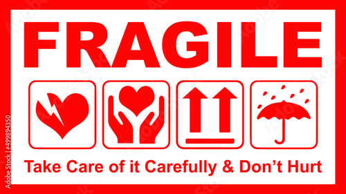 Fragile heart, parody for poster, tshirt