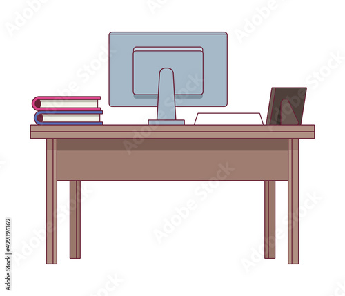 desktop in desk