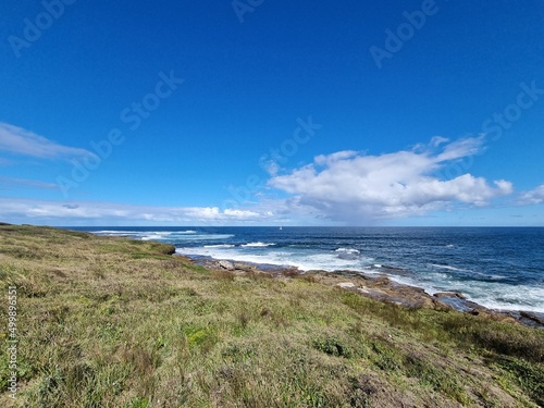 The cliffs near Cronulla beach in Sydney, Australia on a sunny day