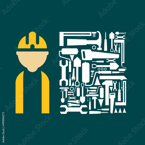 Happy International Labor Day for banner or poster, May 1