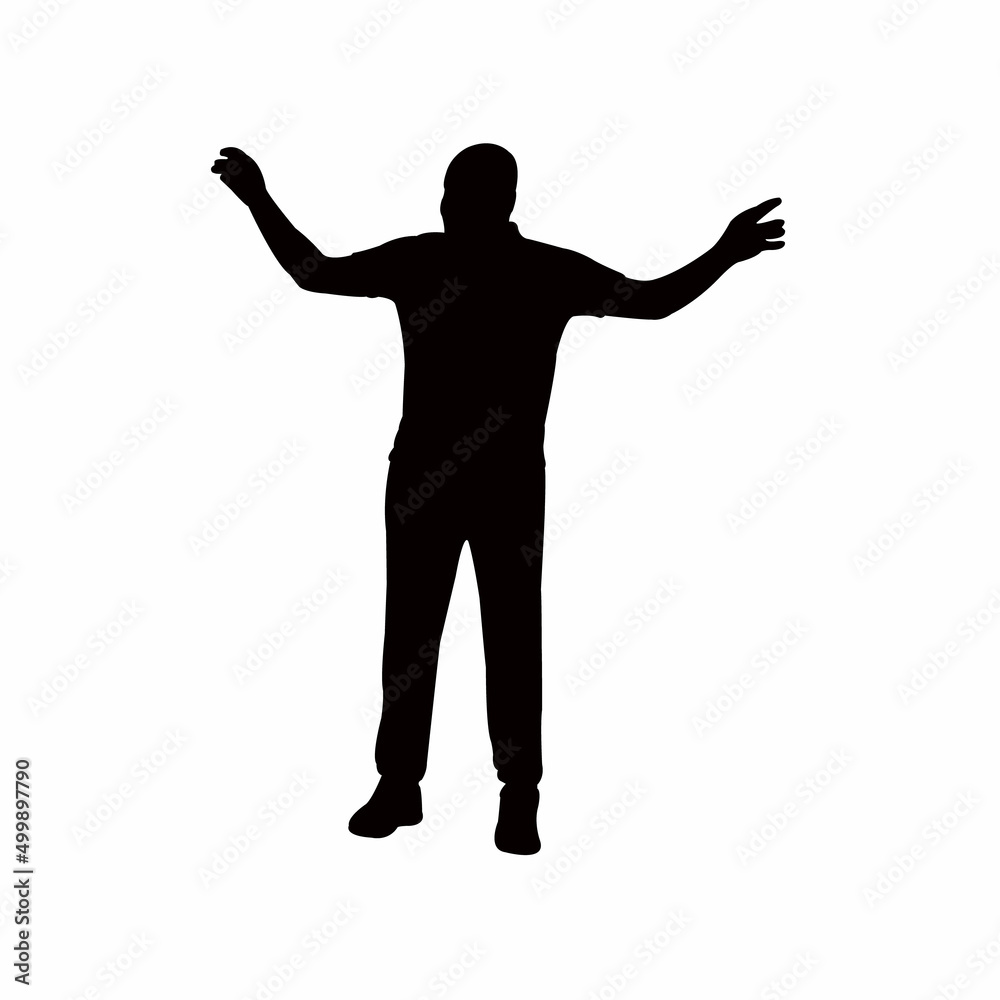 a man body silhouette vector a man body silhouette vector
