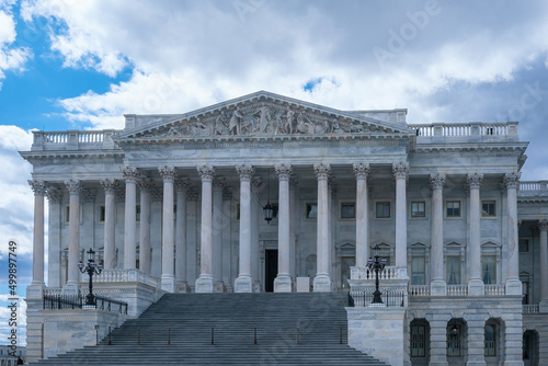 United States Supreme Court on a Sunny day with clouds