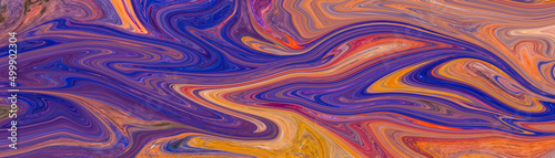 abstract background of liquid paint purple and orange color © AMANULLAH