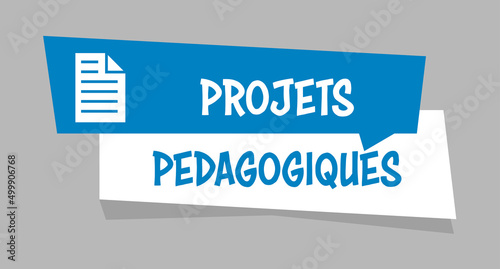 Logo projets pédagogiques. photo