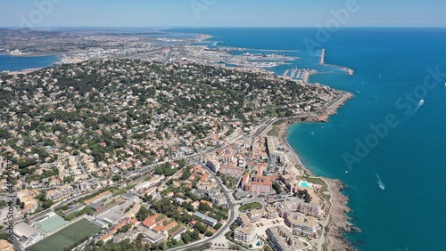 Port de Sète sur la Méditerranée dans le sud de la France © Lotharingia