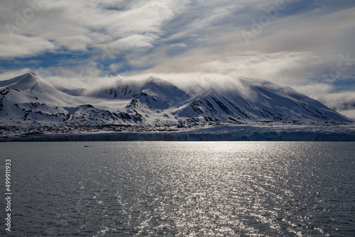 Canvastavla Arctic Ocean sea ice and glaciers