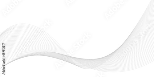 Vector wave lines flowing dynamic isolated on white background. Abstract background.