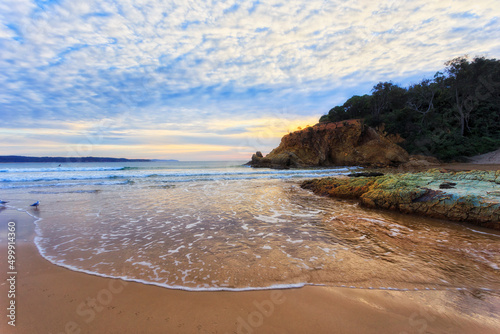 Tathra beach sand wave flat