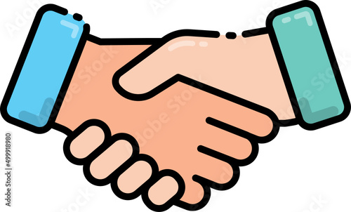 Handshake humanitarian icon