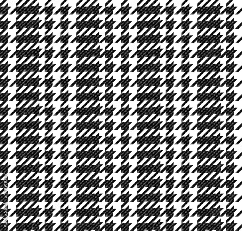 Seamless houndstooth pattern. Crowbar print illustration. Seamless houndstooth pattern. Crowbar print illustration.