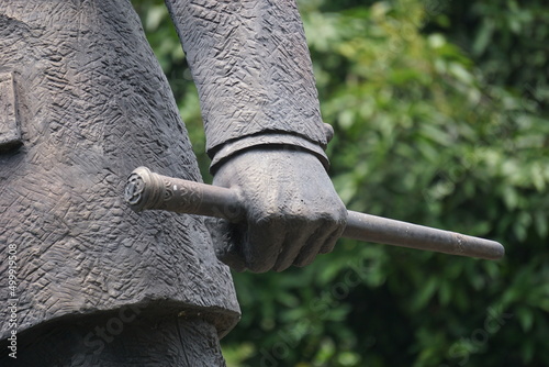 The monument of DR Moestopo in Ngadiluwih, Kediri. He is one of the Indonesian heroes from Kediri, East Java. Major General Professor Moestopo was an Indonesian dentist, freedom fighter, and educator photo