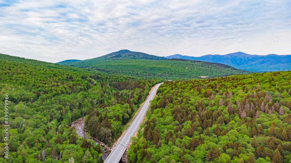 Road towards Mount Washington, New Hampshire