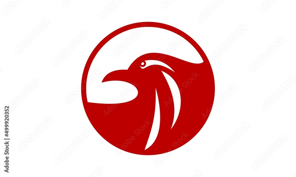Fototapeta premium brand eagle head logo vector