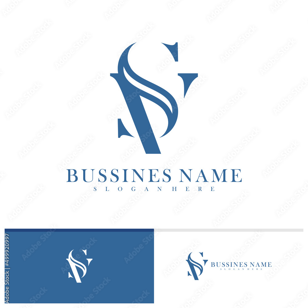 Initial S V logo design vector template, Creative S V logo design concepts Initial S V logo design vector template, Creative S V logo design concepts