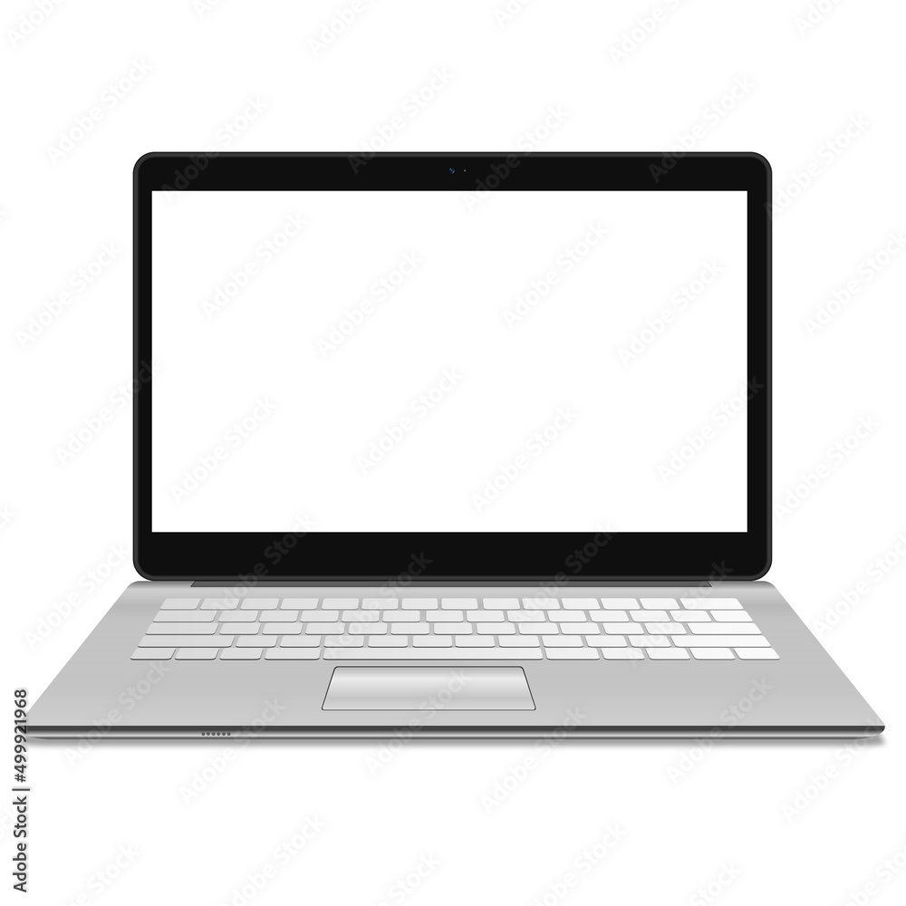 laptop - silver vector with white background laptop - silver vector with white background