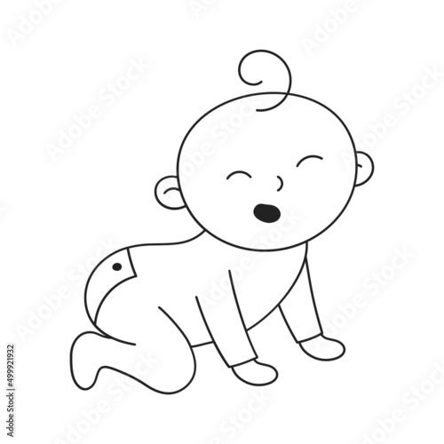 Baby Crawling