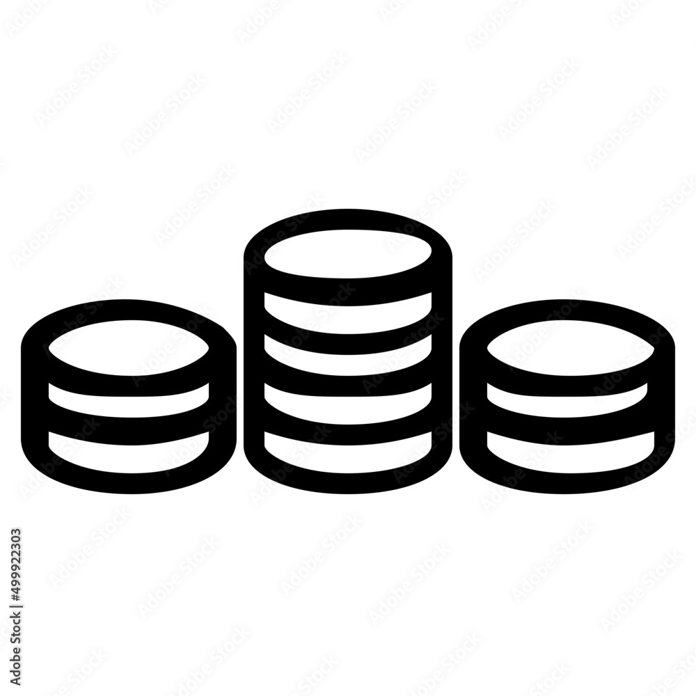 Doodle coin icon Doodle coin icon