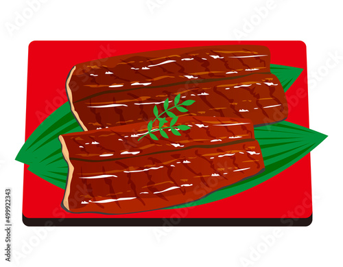 うなぎのかば焼き　ベクターイラスト